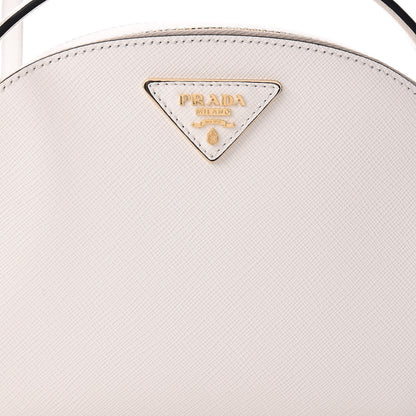Prada Saffiano Lux Odette Crossbody Bianco 9 of 11