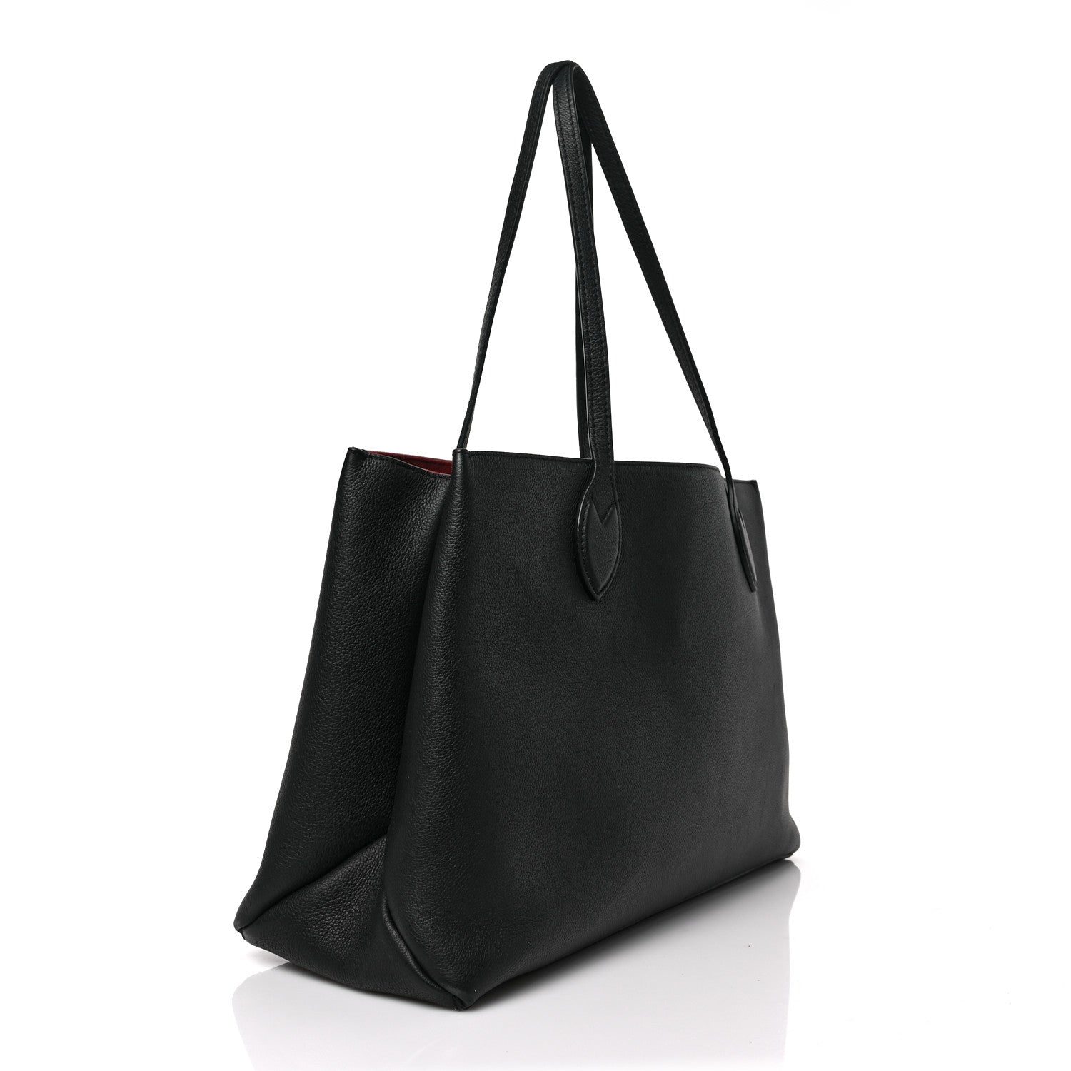 Louis Vuitton Grained Calfskin Lockme Shopper Black 3 of 8