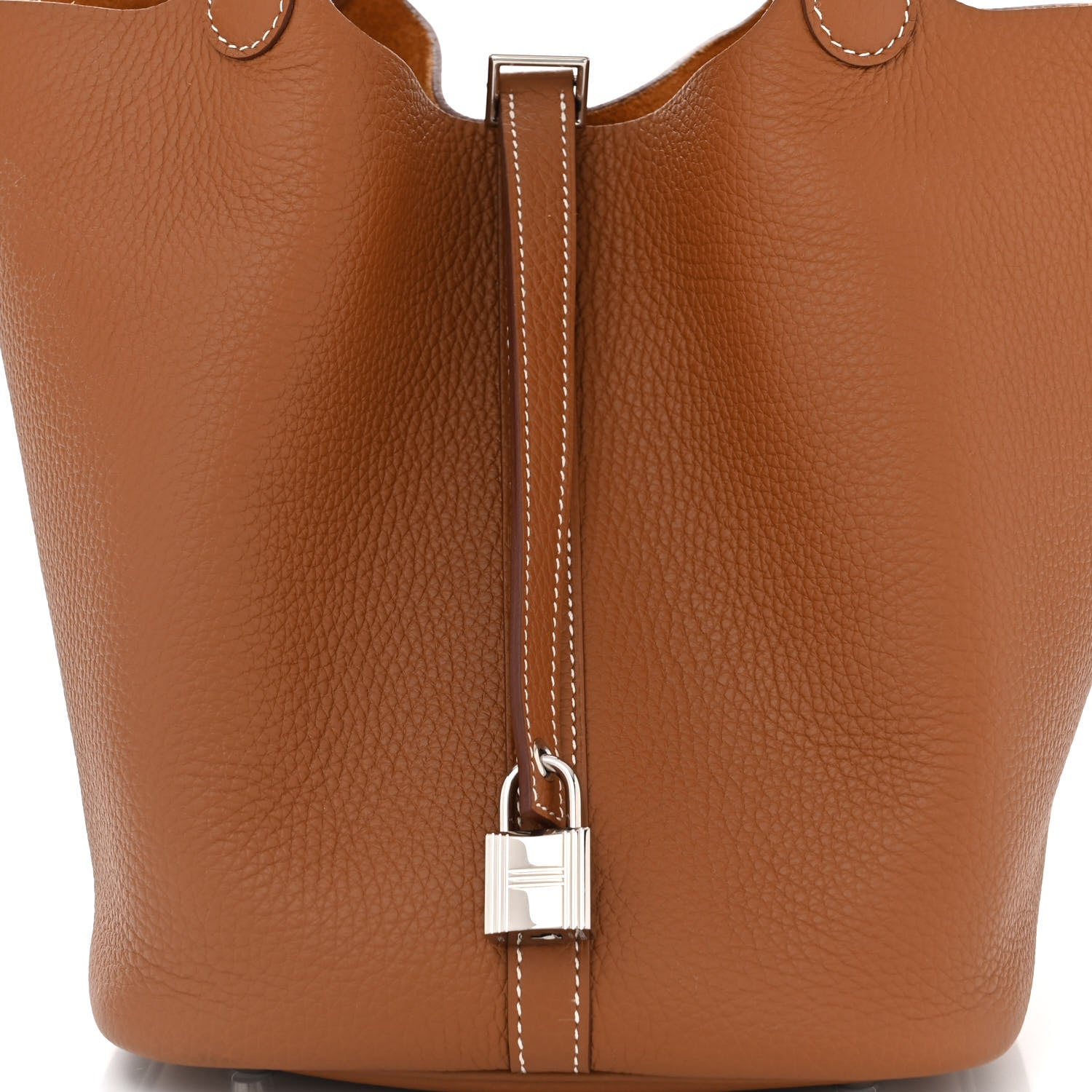 Hermes Taurillon Clemence Picotin Lock 22 MM Gold 8 of 11