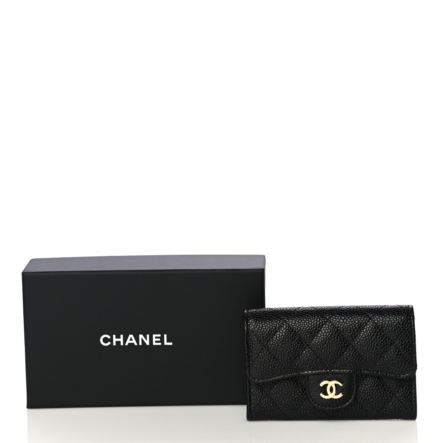 Chanel Caviar Quilted Flap Card Holder Black 12 of 12