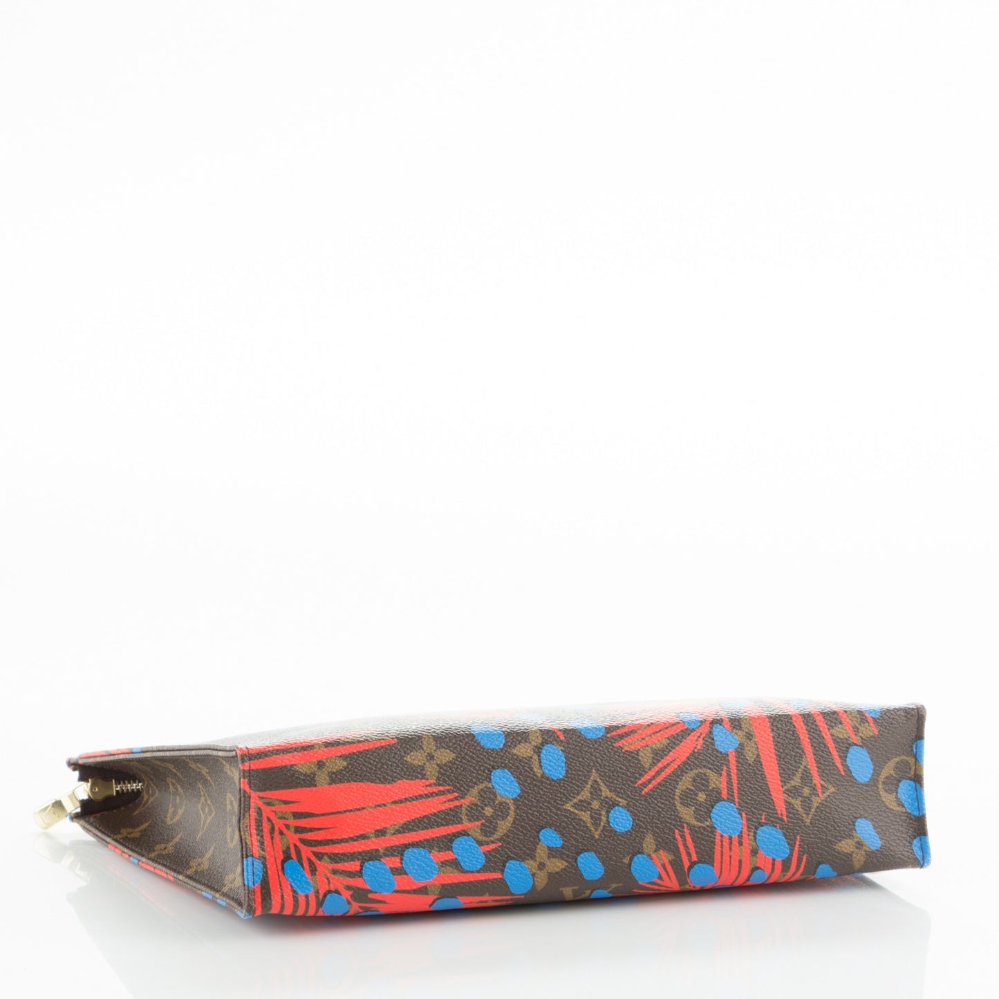 Monogram Jungle Dots Toiletry Pouch 26 Coquelicot Denim