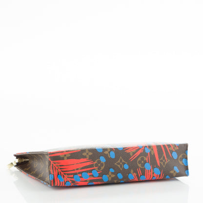 Louis Vuitton Monogram Jungle Dots Toiletry Pouch 26 Coquelicot Denim 4 of 7