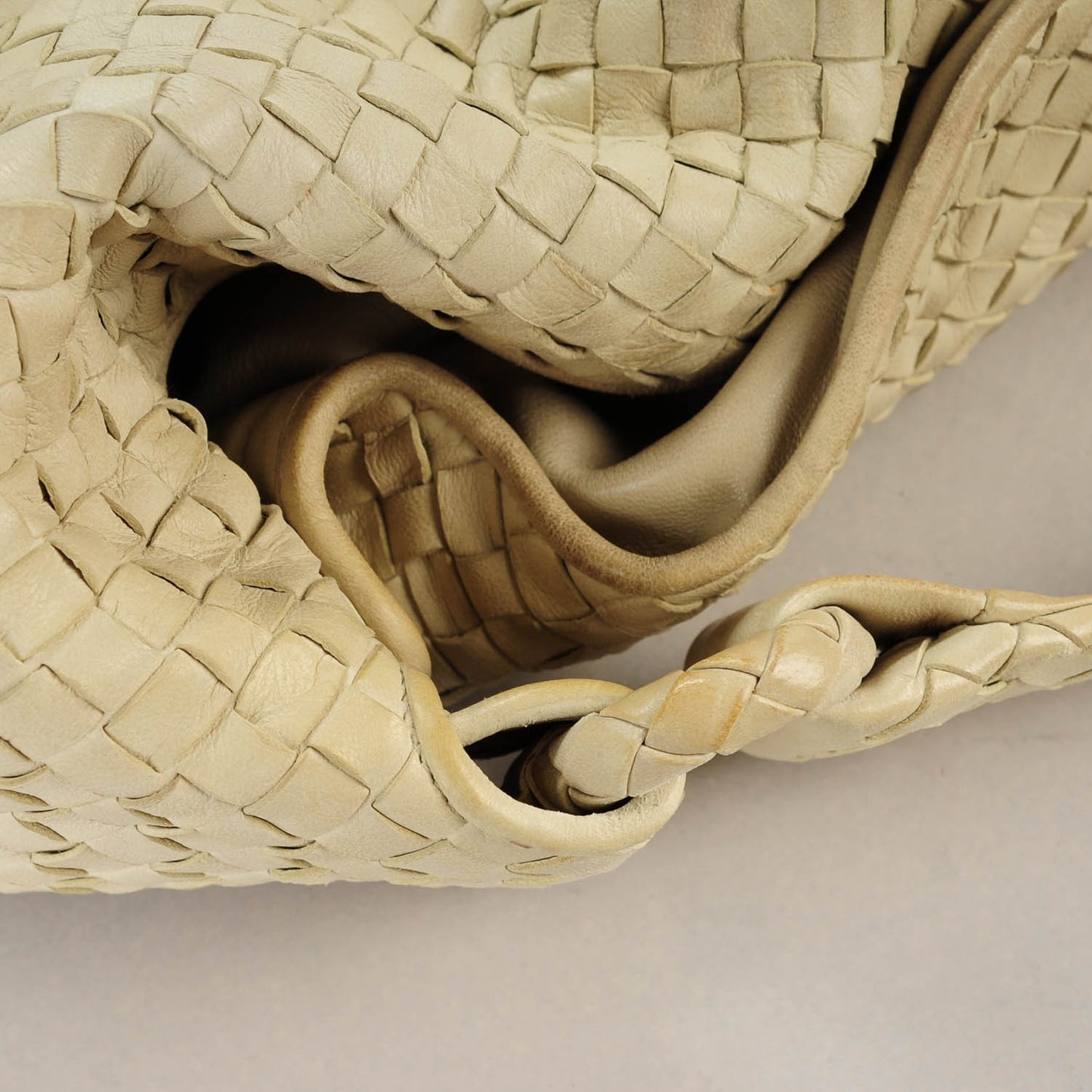 Nappa Intrecciato Sloane Hobo Cream