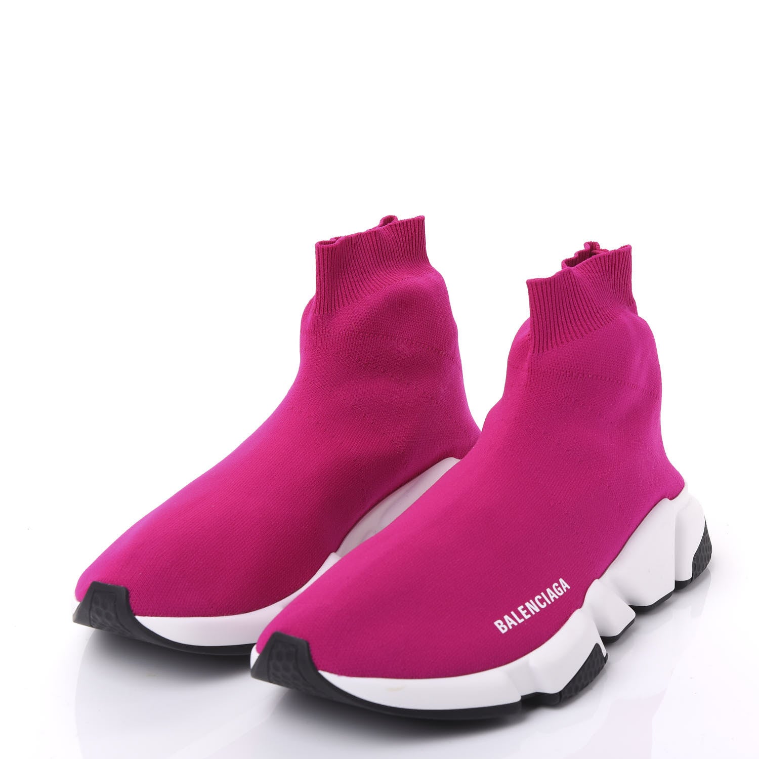Balenciaga Neoprene Knit Womens Speed Sneakers 42 Rose Fuchsia 2 of 9