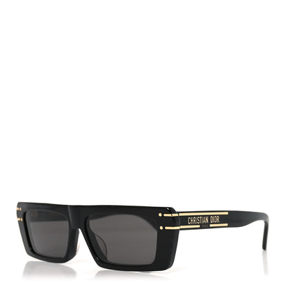 Christian Dior Diorsignature S2U Rectangular Sunglasses Black 1 of 8