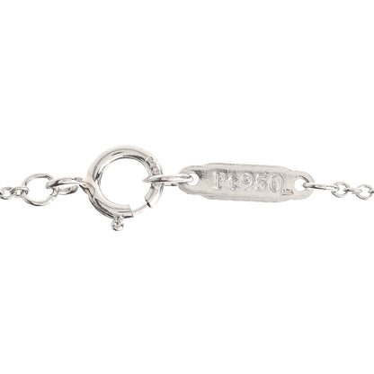 Tiffany Platinum Diamond Mini Vintage Oval Key Pendant Necklace 5 of 7
