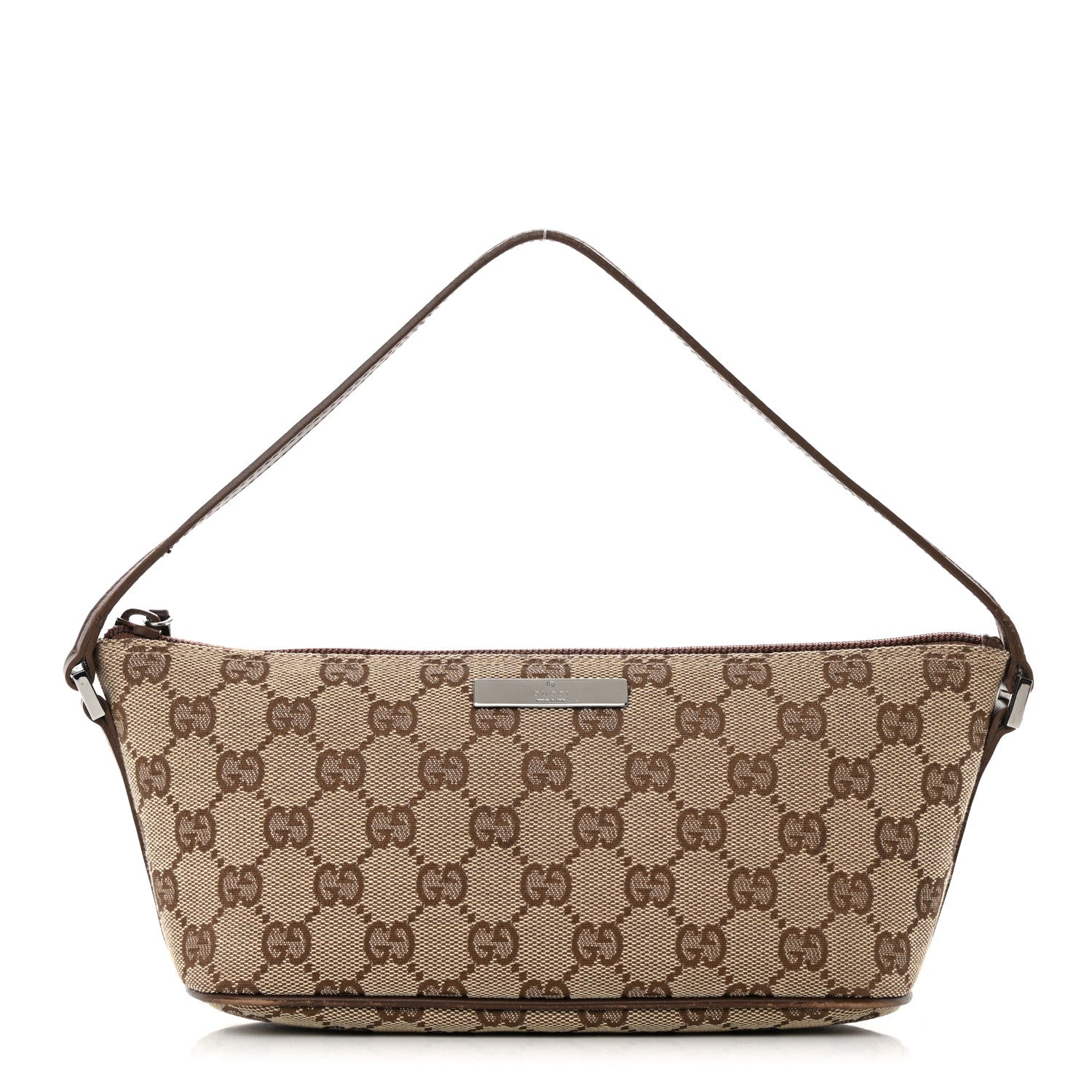 Gucci Monogram Boat Pochette Brown 1 of 17