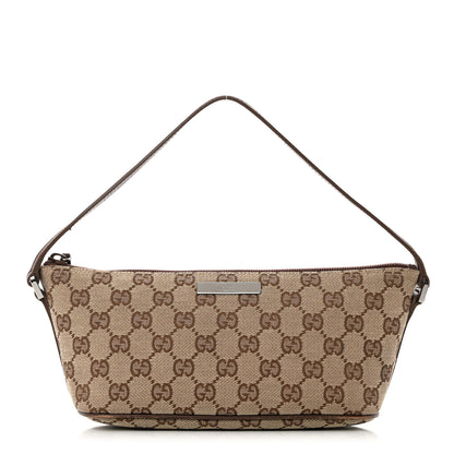 Gucci Monogram Boat Pochette Brown 1 of 17
