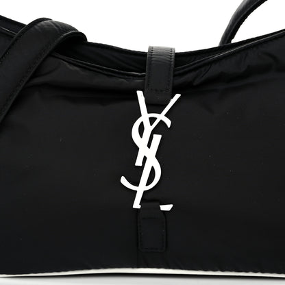 Saint Laurent Econyl Nylon Le 5 A 7 Hobo Black White 8 of 10