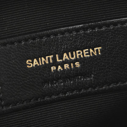 Saint Laurent Lambskin Quilted Mini Square Pouch Black 6 of 8