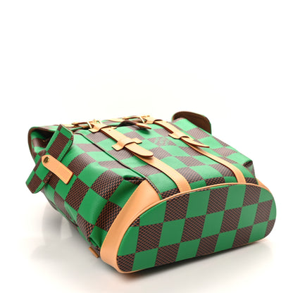 Louis Vuitton Damier Pop Christopher MM Backpack Green 4 of 9