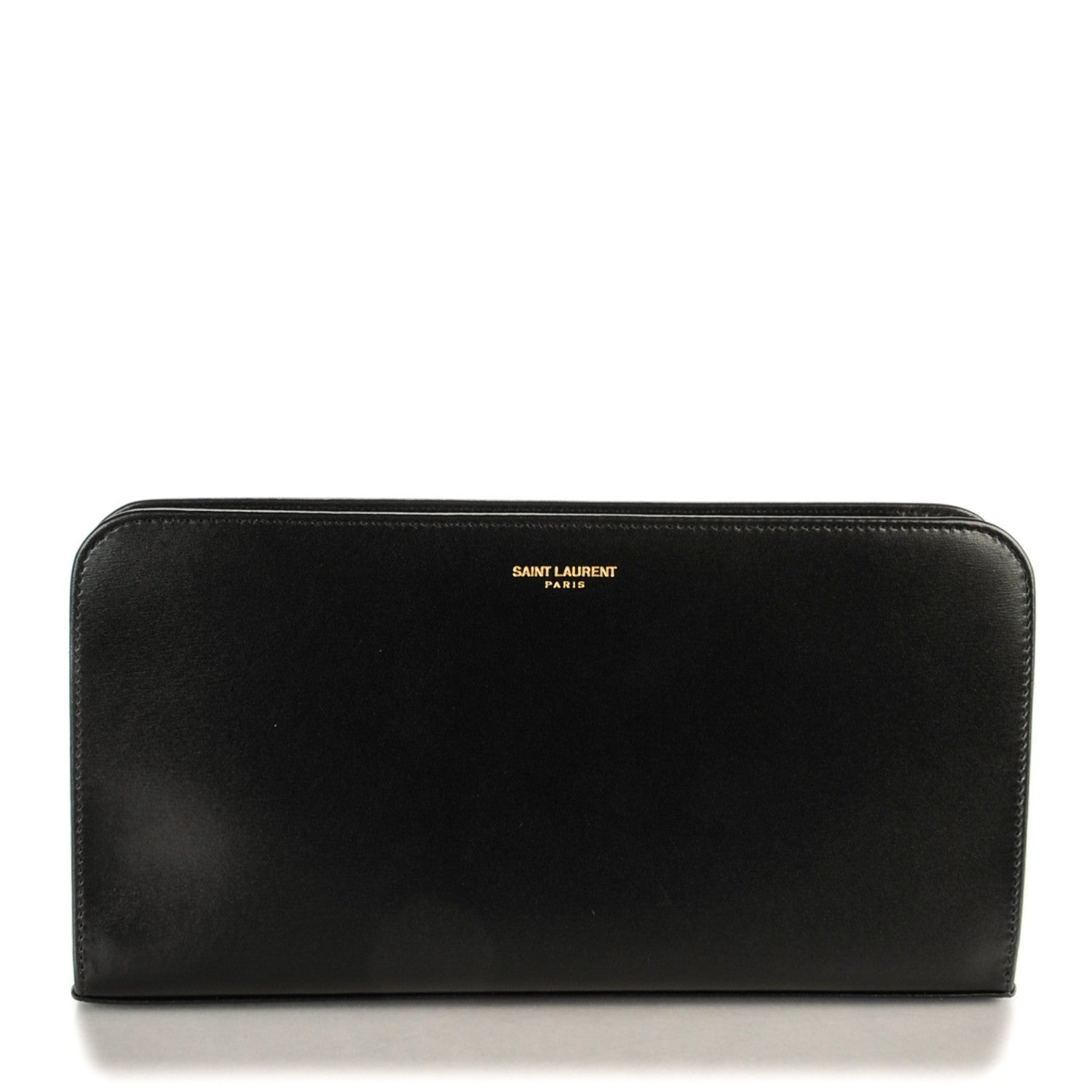 Saint Laurent Calfskin Classic Zip Around Wallet Black 1 of 7
