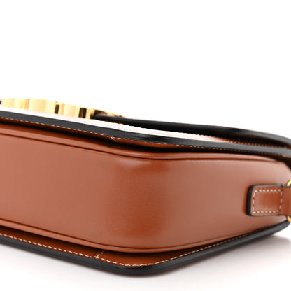 Celine Calfskin Triomphe Canvas Teen Triomphe Bag Tan 10 of 11