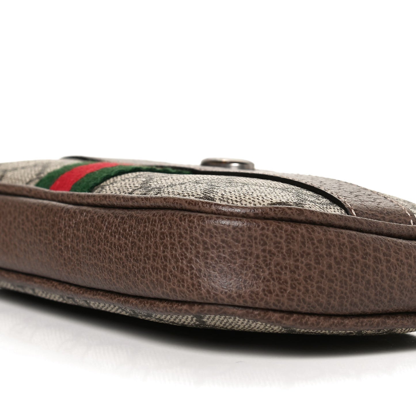 GG Supreme Monogram Ophidia Belted iPhone Case 95 38 Dark Brown