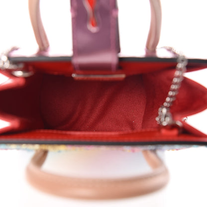 Christian Louboutin Calfskin Crystal Nano Paloma Rainbow 5 of 9