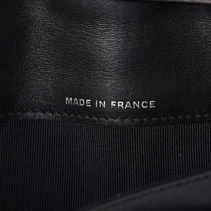 Chanel Calfskin Double Stitch Hamptons Flap Wallet Black 8 of 10