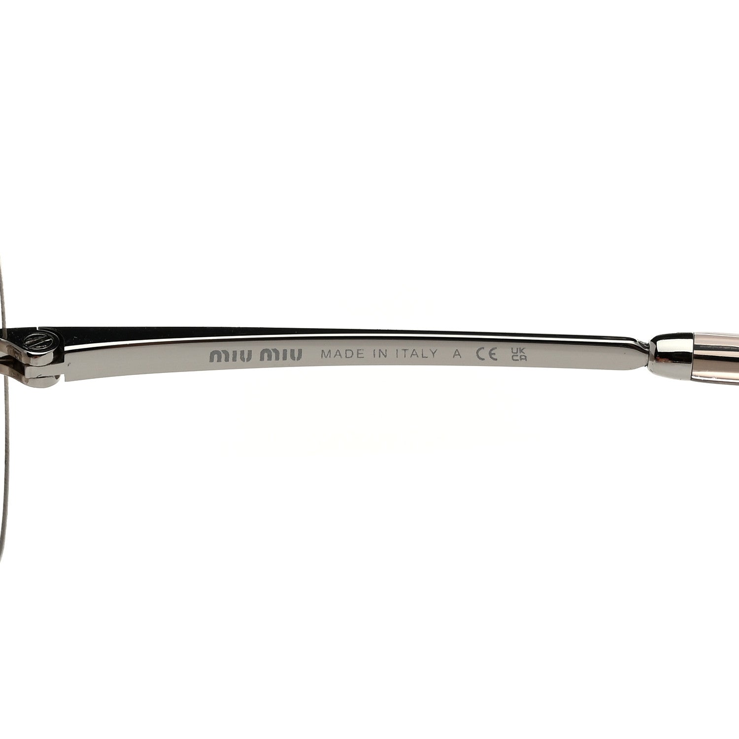 Miu Miu Metal Runway Sunglasses SMU54Y Silver 6 of 7
