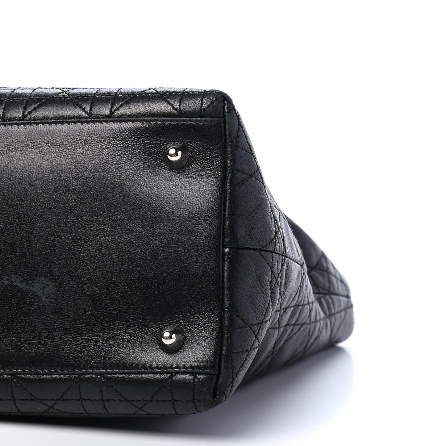 Lambskin Cannage Small Soft Lady Dior Tote Black