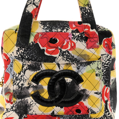 Chanel Canvas Floral Print Tote Multicolor 10 of 14