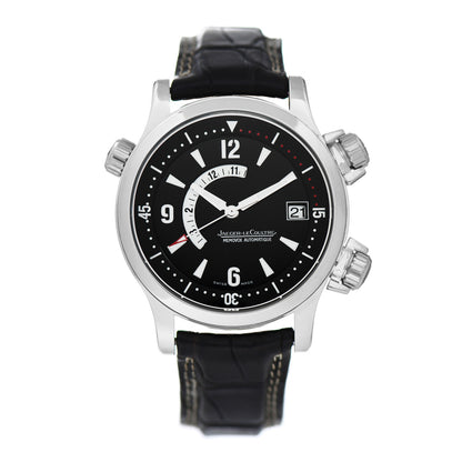 Jaeger-LeCoultre Stainless Steel Alligator 41.5mm Master Compressor Memovox Automatic Watch Black 146.8.97/1 1 of 5