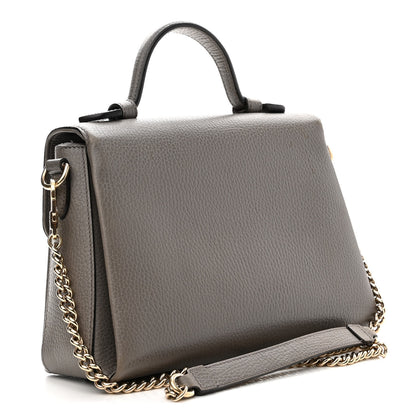 Gucci Dollar Calfskin Interlocking G Top Handle Shoulder Bag Loess 2 of 13