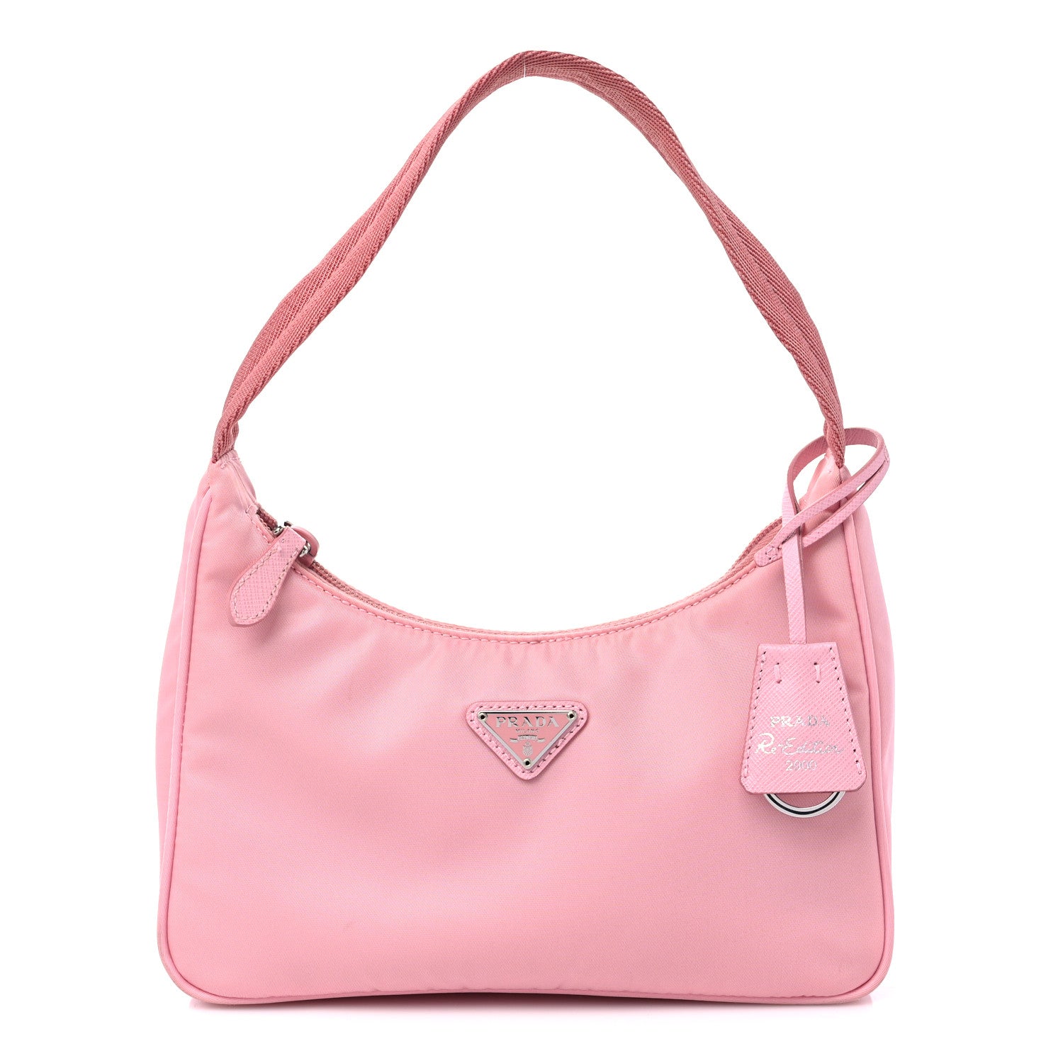 Prada Tessuto Nylon Saffiano Mini Re-Edition 2000 Bag Rosa 1 of 12