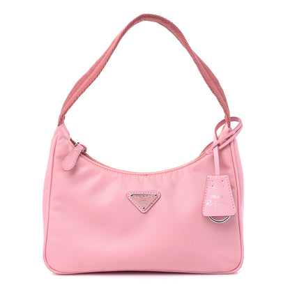 Prada Tessuto Nylon Saffiano Mini Re-Edition 2000 Bag Rosa 1 of 12