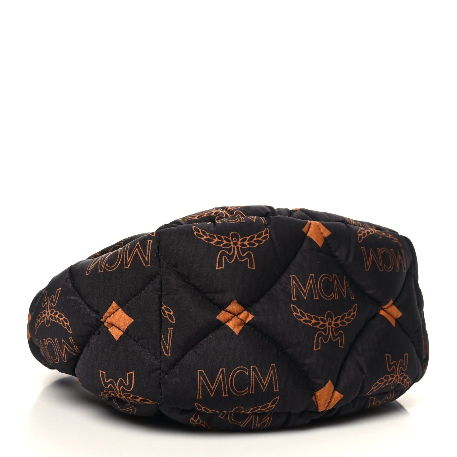MCM Maxi Visetos Nylon Quilted Mini Aren Hobo Black 4 of 10