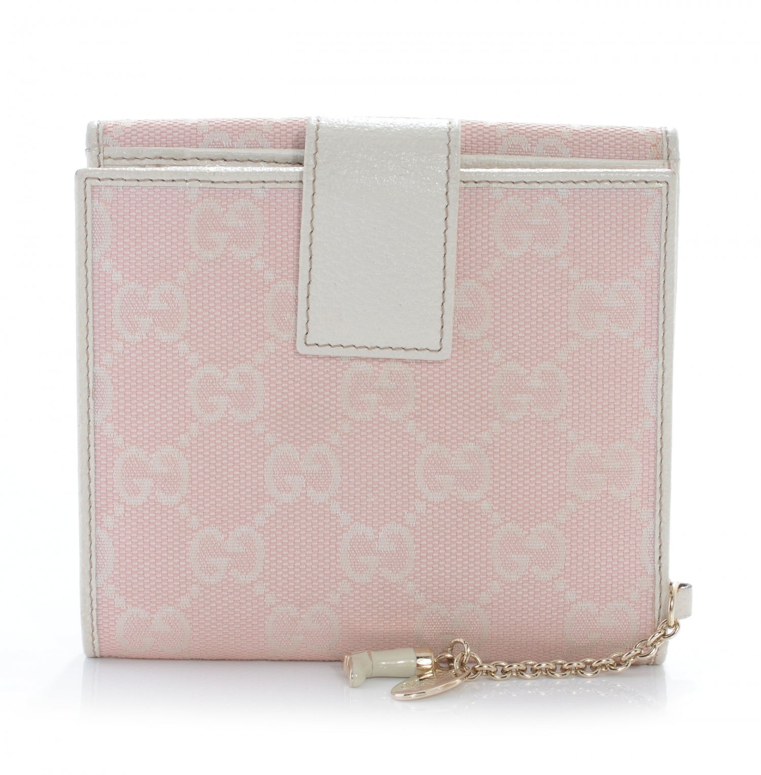Gucci Monogram Jolicoeur Compact Wallet Pink 1 of 8