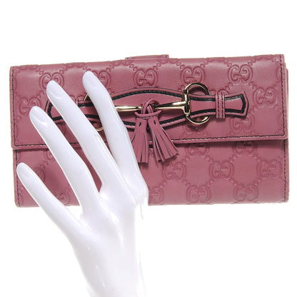 Gucci Guccissima Emily Continental Wallet Peonia Flower 2 of 7