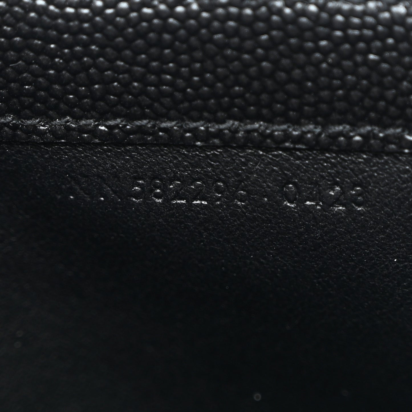 Grain De Poudre Monogram Bi-Fold Wallet Black