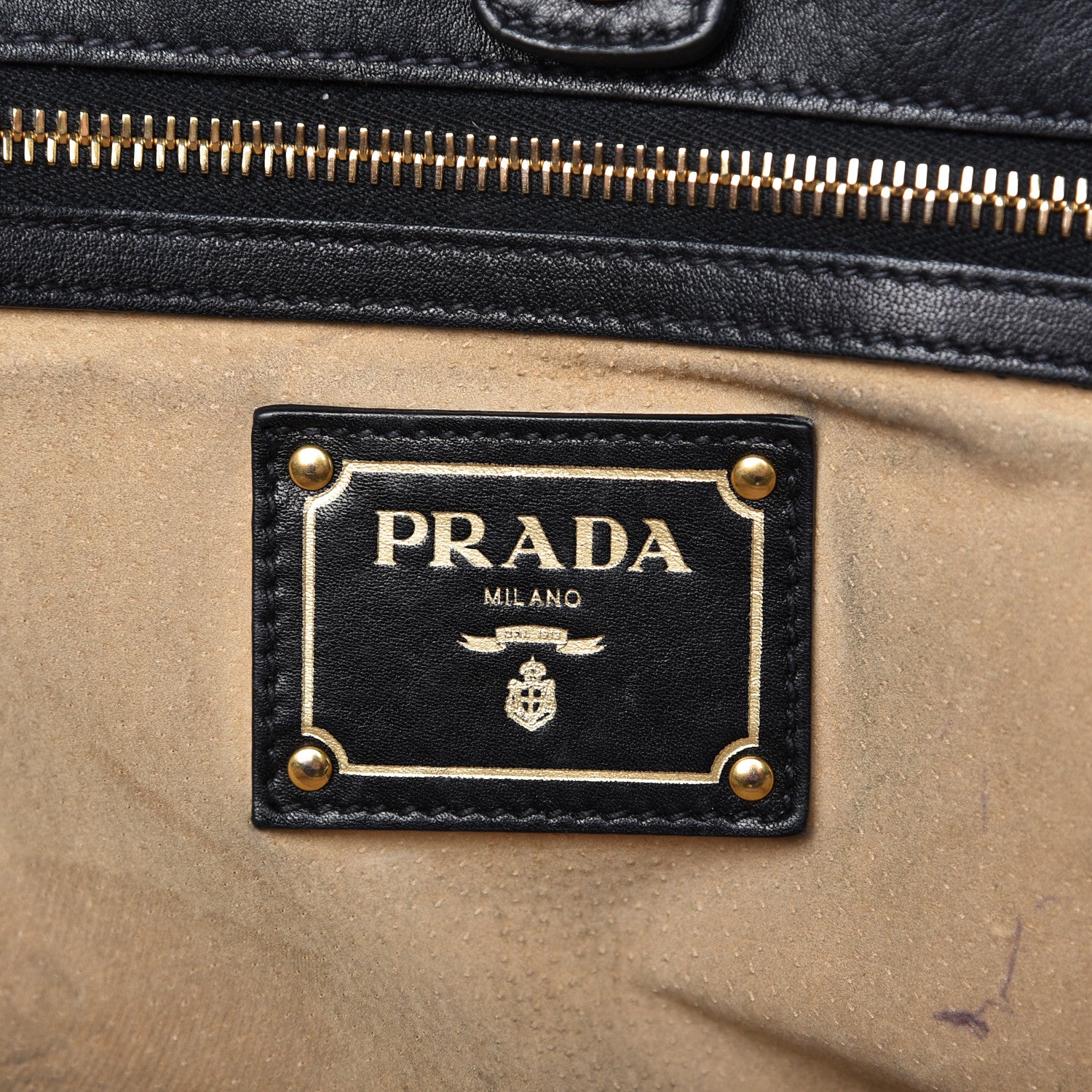 Prada Soft Calf Tote Black 8 of 16