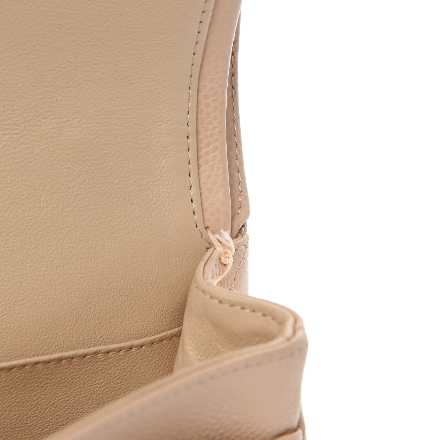Chanel Caviar Quilted Medium Double Flap Beige Clair 9 of 15