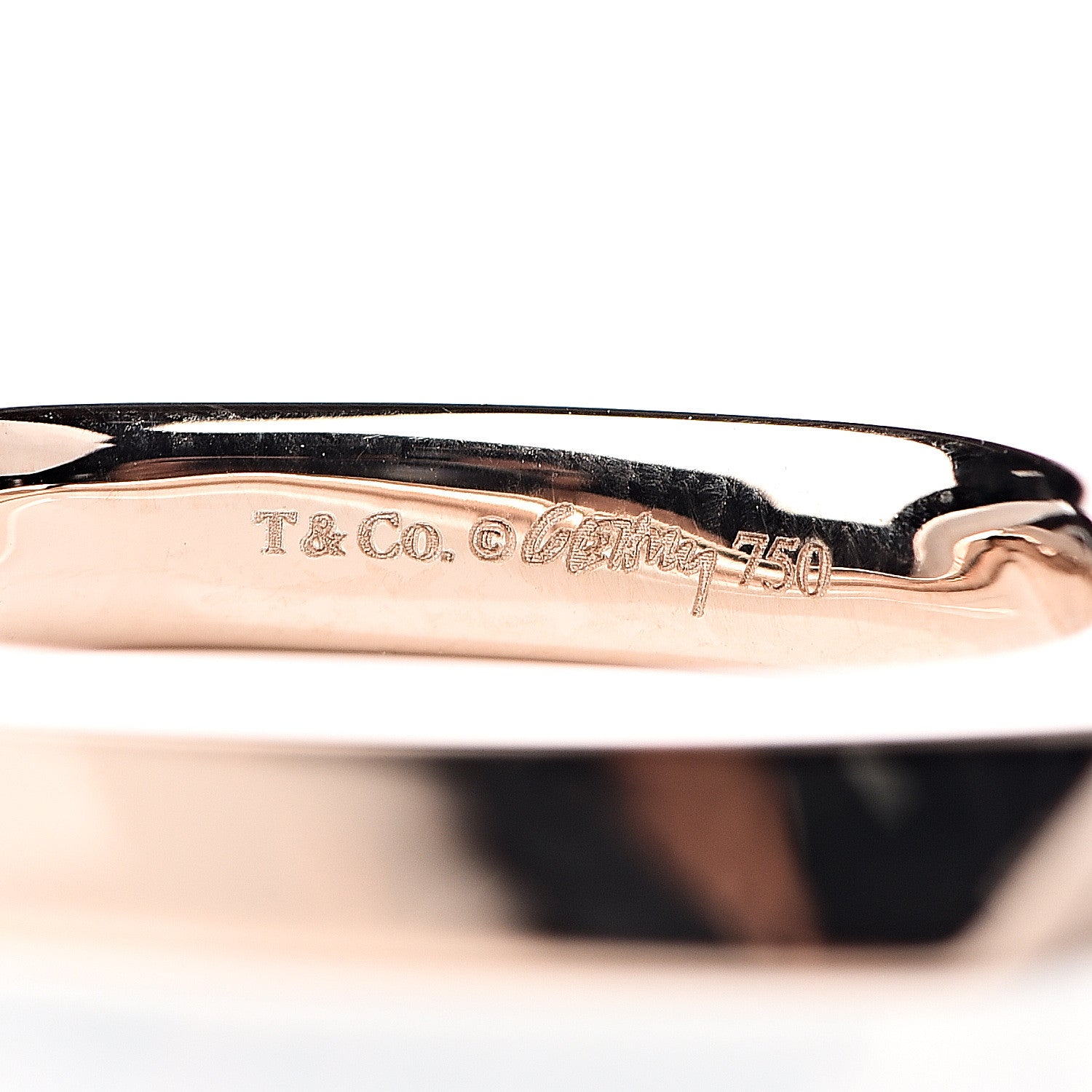 Tiffany 18K Rose Gold Diamond Frank Gehry Torque Ring 47 4.25 4 of 4