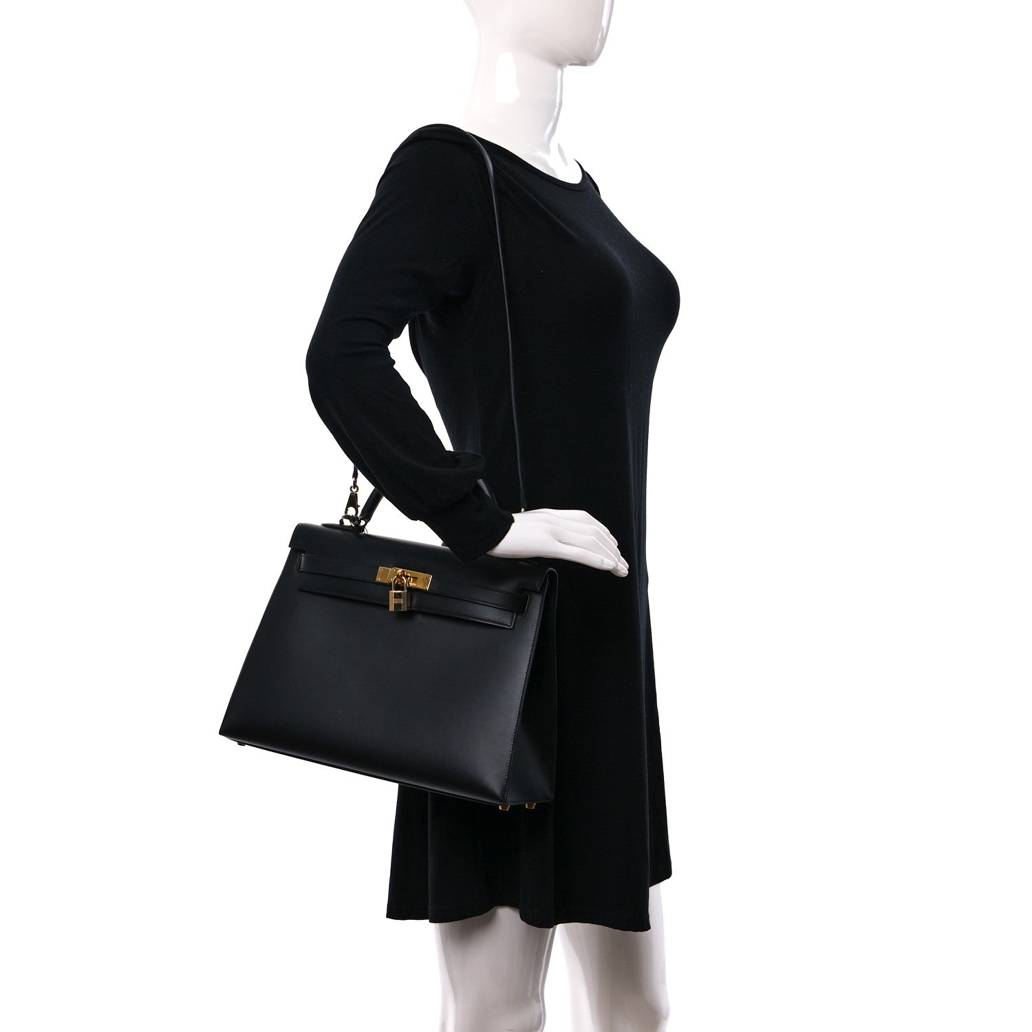 Hermes Box Kelly Sellier 32 Black 2 of 15