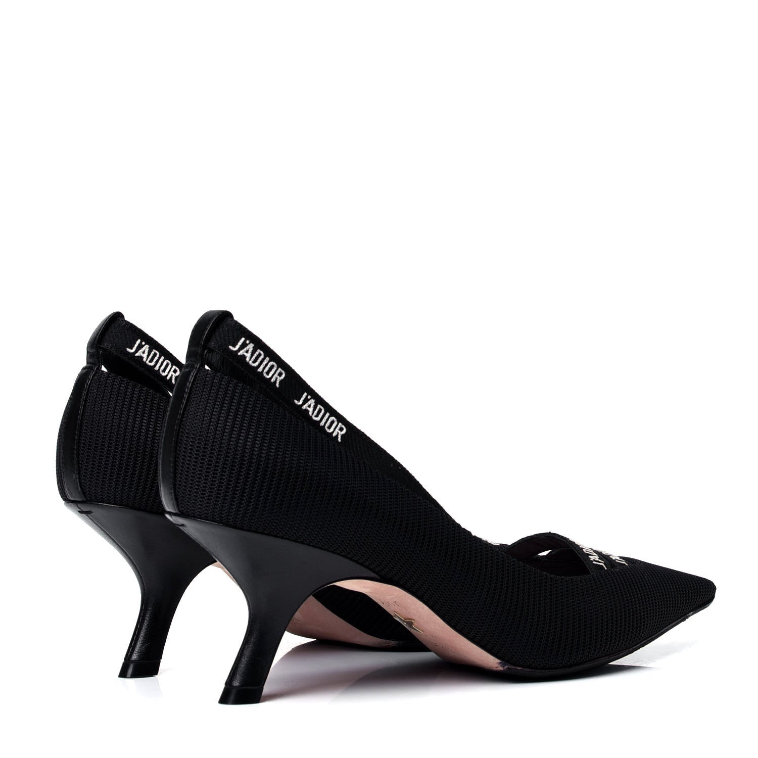 Christian Dior Fabric J'Adior Ribbon Pumps 40.5 Black 3 of 6