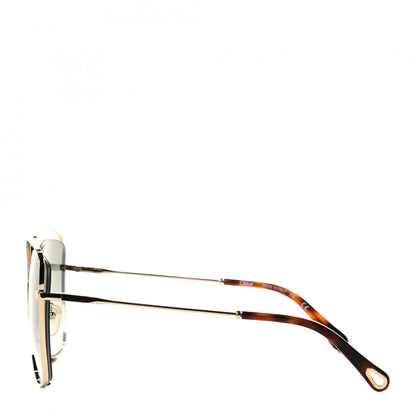 Chloe Poppy Cutout Square Sunglasses CE133S Havana Brown 3 of 5