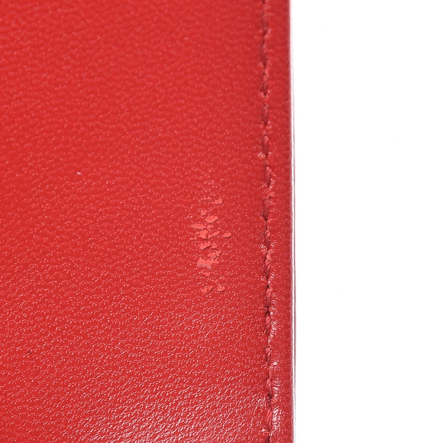 Patent Matelasse Monogram Large Vicky Chain Bag Rouge Eros
