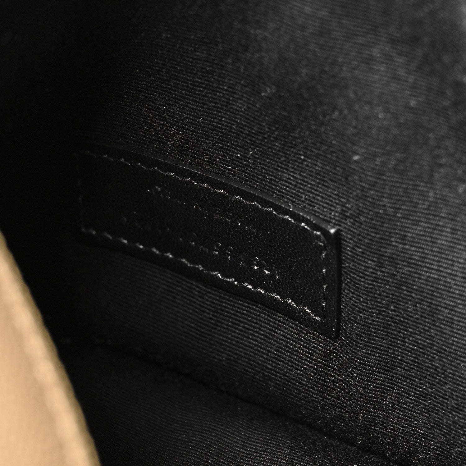 Saint Laurent Grain De Poudre Uptown Pouch Dark Latte 7 of 7