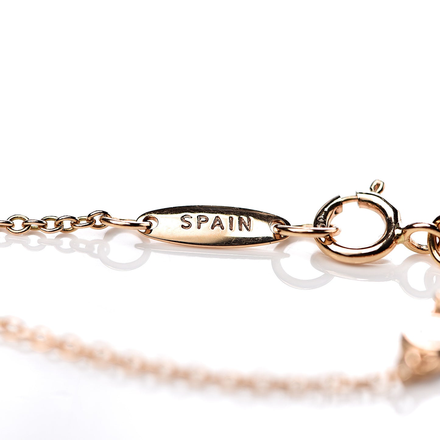 18K Rose Gold Diamond .15ctw Elsa Peretti Diamonds by the Yard Station Bracelet