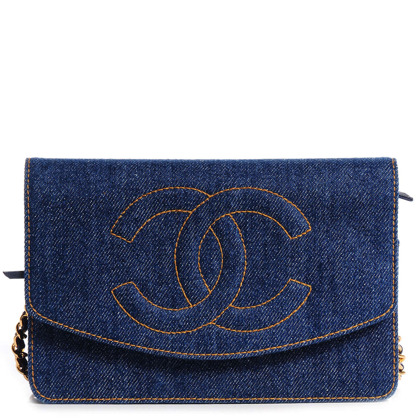 Denim Wallet on Chain WOC Blue