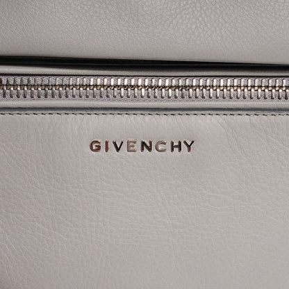 Givenchy Textured Calfskin Small Pandora Pure Flap Bag Pearl Grey 5 of 11