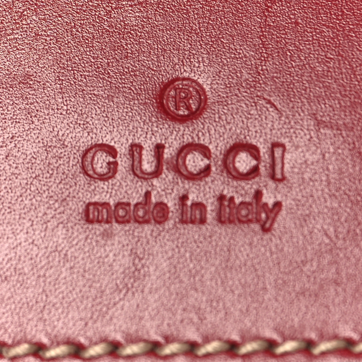 GG Monogram Double Pocket Belt Bag Red