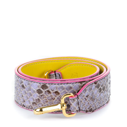 Fendi Shiny Python Vitello Dolce Strap You Purple Yellow 1 of 4