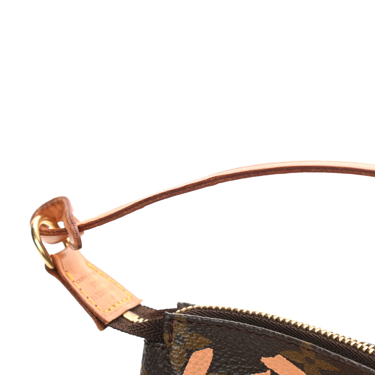 Monogram Graffiti Pochette Accessories Peach