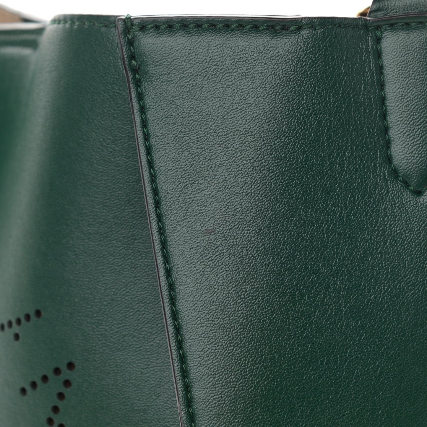 Eco Alter Nappa Perforated Logo Mini Crossbody Green