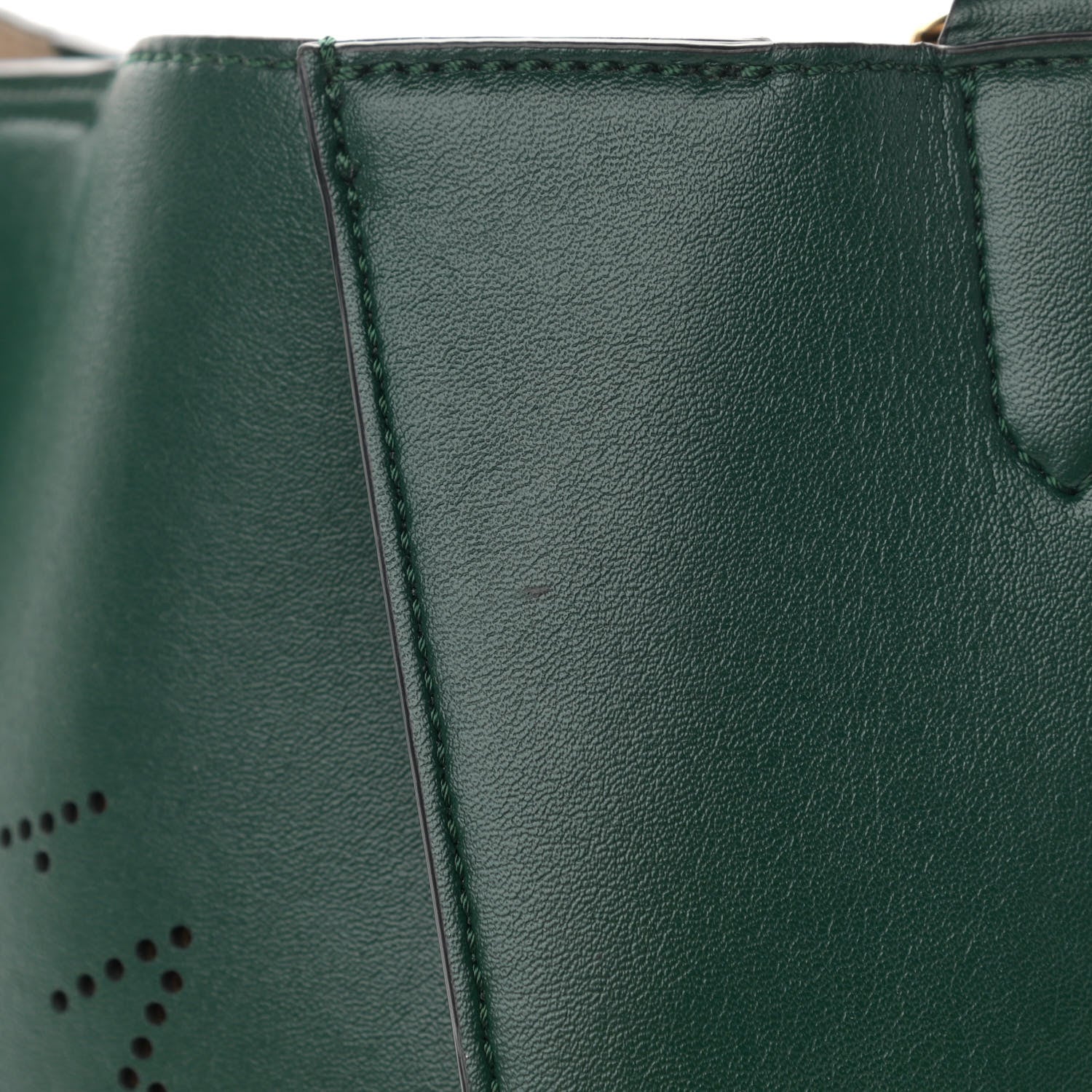 Stella McCartney Eco Alter Nappa Perforated Logo Mini Crossbody Green 14 of 15