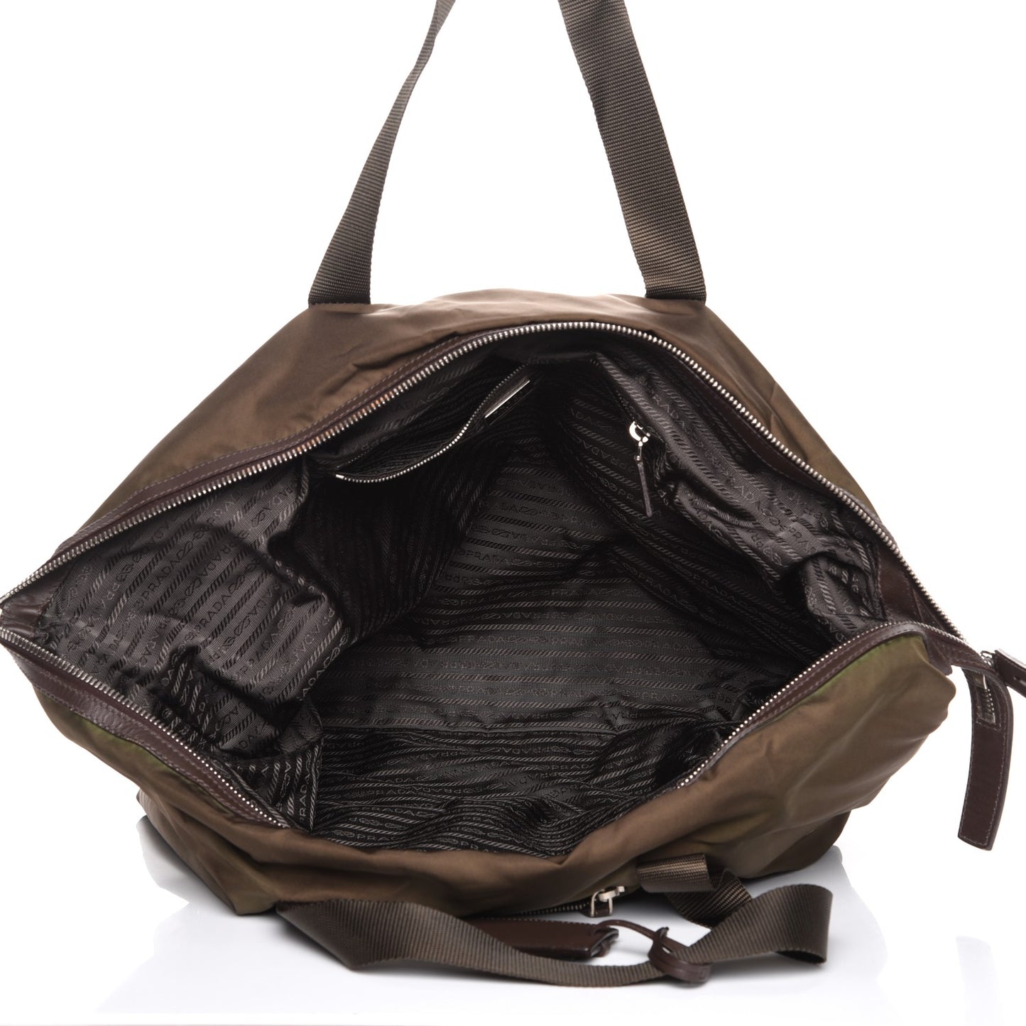 Nylon Vela Large Tote Moro