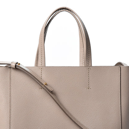 Celine Grained Calfskin Small Vertical Bi-Cabas Beige Red 6 of 9
