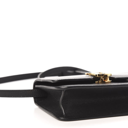 Burberry Grained Calfskin Mini TB Bag Black 8 of 10